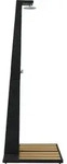 vidaXL Gartendusche Poly Rattan WPC - Schwarz/Braun