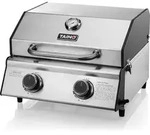 TAINO PLATINUM COMPACT Tischgrill 2 Brenner Gasgrill Edelstahl Kompakt Camping...