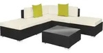tectake&reg; Aluminium Rattan Lounge Paris wetterfest und UV-best&auml;ndig Dicke der