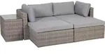 Greemotion Lounge-M&ouml;bel-Set 131847 Palma Rattan, grau, BxHxT ca. 93x65x71 cm - Grau