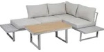 Greemotion Aruba, Grau, Aluminium, Polyester, Holz, 110 cm, 58 cm, 67 cm, 175 cm -