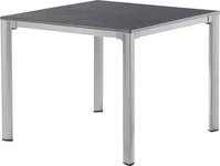 SIEGER 3740-50, Sieger Gartentisch Aluminium/Vivodur 95x95 cm Graphit/Schiefer