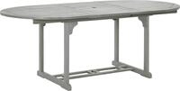 vidaXL Gartentisch Grau 200x100x75 cm Massivholz Akazie