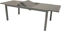 DEGAMO Ausziehtisch Gartentisch Esstisch Glastisch PISA 180/240x100cm, Aluminium +