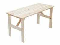 DEGAMO Gartentisch Holztisch Tisch BERGEN 65x150cm, Holz Kiefer massiv, natur