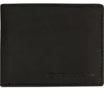 Tom Tailor Ron Geldb&ouml;rse RFID Schutz Leder 10 cm - Schwarz