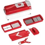 Genius Nicer Dicer Smart 6-teilig Set - Gem&uuml;seschneider f&uuml;r W&uuml;rfel, Stifte,