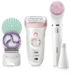 Braun Silk-&eacute;pil Deluxe Beauty-Set 9-995 9-in-1 Epilierer & Reinigung f&uuml;r Gesicht &
