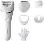 Philips Epilator Series 8000 BRE715/00 Epilierer, nass und trocken, Silber, Wei&szlig;, 32
