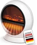 MONZANA&reg; Heizl&uuml;fter Kamin Optik Elektrokamin 1500W LED Flammeneffekt 2 Heizstufen