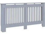 vidaXL Heizk&ouml;rperverkleidung Anthrazit 152x19x81,5 cm MDF - Grau