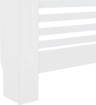vidaXL Heizk&ouml;rperverkleidungen 2 Stk. Wei&szlig; 112 x 19 x 81,5 cm MDF - Wei&szlig;