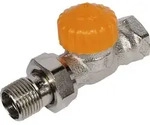 Heimeier Thermostatventil-Unterteil Eclipse Durchgangsform 1/2 Zoll nickel