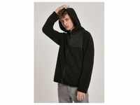 Urban Classics Winterjacke Hooded Sherpa Zip Jacket Black-XL