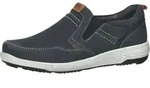 Slipper/Kletthalbschuh mit Mehrweite Freizeit (sportlicher Boden) ENRICO 04 - Blau -