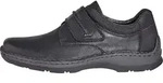 Rieker Herren Echtleder Slipper schwarz, Herren:40 EU - Schwarz - 40