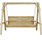 vidaXL Schaukelbank Impr&auml;gniertes Kiefernholz 205x150x157 cm - Braun