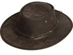 Rugged Earth Leder Westernhut Cowboyhut &raquo;Springbrook&laquo; Braun - Braun - M
