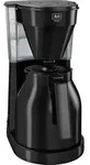 Melitta 1023-06, Filterkaffeemaschine, Gemahlener Kaffee, 1050 W, Schwarz - Schwarz