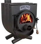 Bruno&reg; Werkstattofen Pyro I mit Herdplatte schwarz 13 kW Stahl A - Schwarz