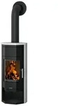 Justus Usedom 5 W+ 2.0 Kaminofen Stahl Schwarz/Speckstein - Schwarz