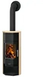 Justus Usedom 5 W+ 2.0 Kaminofen Stahl Schwarz/Sandstein - Beige