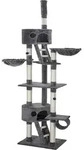 tectake&reg; Kratzbaum Hansi 243 bis 260 cm inklusive 2 Treppen, 2 Spielb&auml;llen,