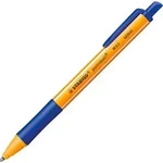 STABILO Druck-Kugelschreiber - pointball - 2er Pack - blau blau - Blau/Gelb