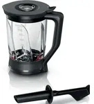 Bosch MUZ9MX2, 1,5 l, Schwarz, Transparent, Kunststoff, Edelstahl, OptiMUM, VitaPower