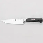 Zwilling Vier Sterne Kochmesser 16cm - Schwarz
