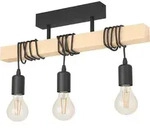 EGLO Deckenlampe Townshend, Vintage Deckenleuchte im Industrial Design, Retro