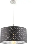 Globo Lighting H&auml;ngeleuchte Metall Nickel matt, 1x E27 - Silber