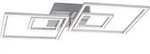 LED Deckenleuchte Dimmbar Memoryfunktion 45 W silber Metall-Kunststoff Briloner -