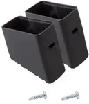 MONTO Fu&szlig; schwarz 40x20 mm (Paar) - Schwarz