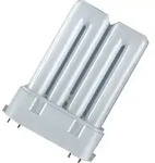 OSRAM Kompaktleuchtstofflampe DULUX F 18 Watt 2G10 - Wei&szlig;