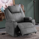 MCombo Elektrisch Relaxsessel Massagesessel Fernsehsessel Heizung Stoff 7061DE