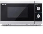 SHARP YC-MS01E-S Solo-Mikrowelle 20 L, 800 W MW, 5 Leistungsstufen, 25,5 cm