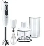 Braun MQ 3135 WH Sauce, P&uuml;rierstab, 0,5 l, 750 W, Schwarz, Wei&szlig; -...