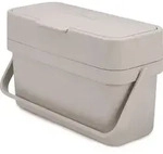 Joseph Joseph CompoTM 4 Leicht zu f&uuml;llender Bioabfalleimer - 4 Liter - Steingrau -