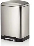 KELA Treteimer Davino silent close 12l 27x23,5cm H:40cm Edelstahl matt - Silber