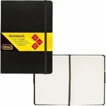Idena NotizbuchMix A5 blanko schwarz - 96 Blatt 80g/m2 - Schwarz