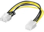 Goobay PC Grafikkarten Stromkabel/Stromadapter, PCI-E/PCI Express, 6 Pin zu 8 Pin,