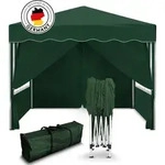 Kronenburg Faltpavillon 3x3m - Wasserfest, UV-Schutz 50+, 4 Seitenteile, gr&uuml;n -