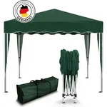 Kronenburg Faltpavillon 3x3m - Wasserfest, UV-Schutz 50+, 0 Seitenteile, gr&uuml;n -