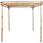 vidaXL Pergola Bambus 170&times;170&times;220 cm - Braun