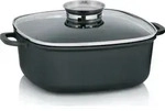 Kela Servierpfanne Kerros Aluminium 28x28x11cm 6l, 11553 - Schwarz