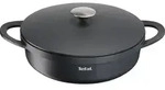 Tefal Trattoria Servierpfanne, 28cm, 4,3l, mit Gussdeckel, Aluguss - Schwarz