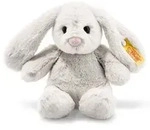 Steiff Kuscheltier Soft Cuddly Friends Hase Hoppie Hellgrau (18cm) - Bunt