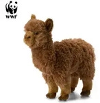 Pl&uuml;schtier Alpaka (31cm, braun) lebensecht Kuscheltier Stofftier Alpaca Kamel