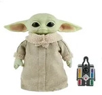 Disney Star Wars Mandalorian The Child Baby Yoda Funktionspl&uuml;sch - Beige/Gr&uuml;n